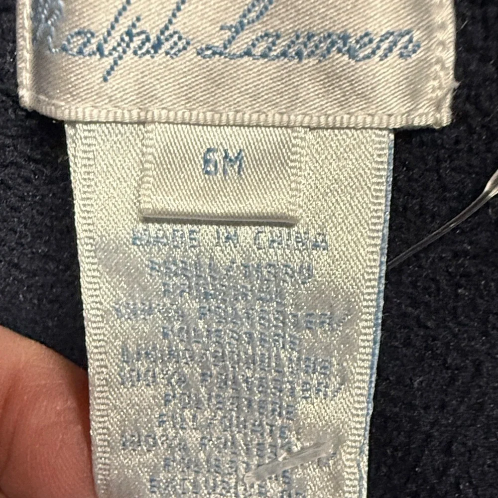Ralph Lauren Navy Quilted One-Piece Snowsuit with Hood